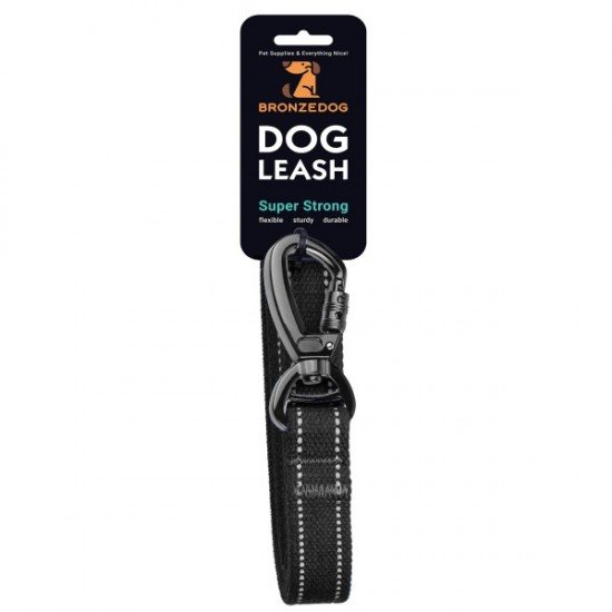 Leash for dogs Bronzedog Сotton Graphite