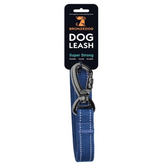 Leash for dogs Bronzedog Сotton Blue