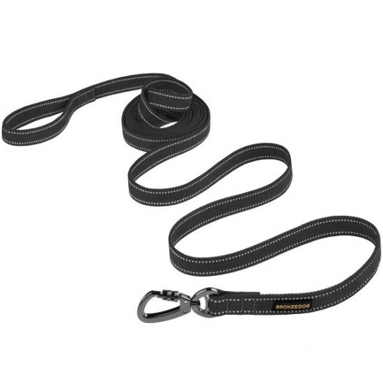 Leash for dogs Bronzedog Сotton Graphite