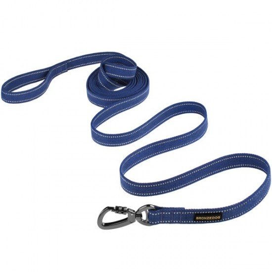 Leash for dogs Bronzedog Сotton Blue