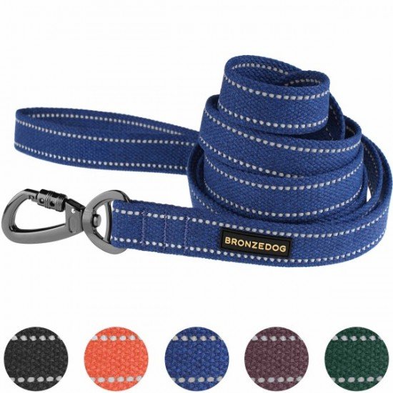 Leash for dogs Bronzedog Сotton Blue