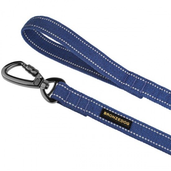 Leash for dogs Bronzedog Сotton Blue