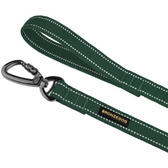 Leash for dogs Bronzedog Сotton Green