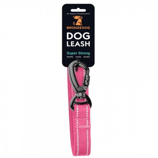 Leash for dogs Bronzedog Сotton Pink