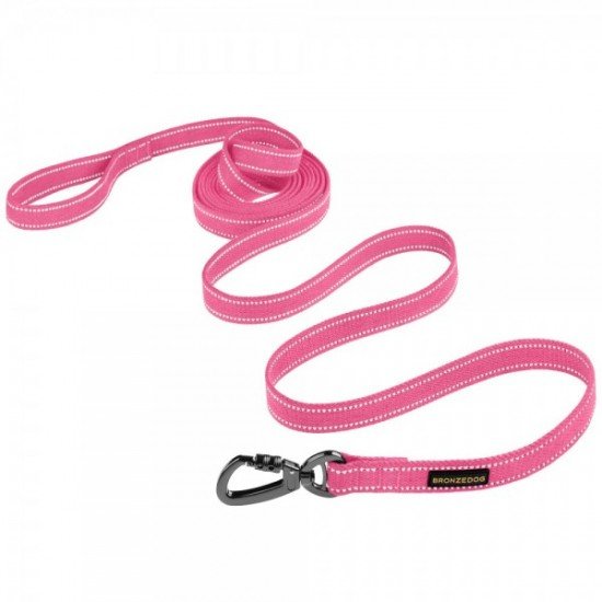 Leash for dogs Bronzedog Сotton Pink