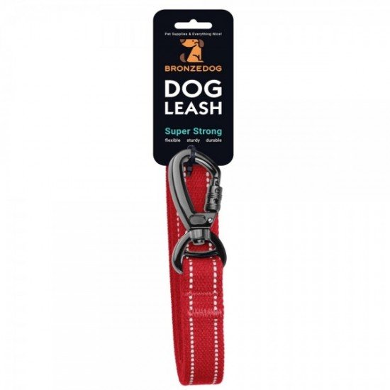 Leash for dogs Bronzedog Сotton Red