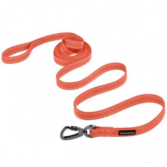 Leash for dogs Bronzedog Сotton Orange