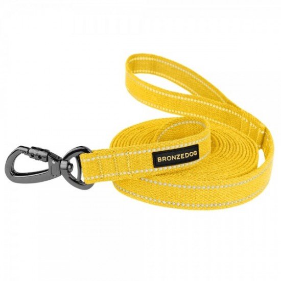 Leash for dogs Bronzedog Сotton Yellow