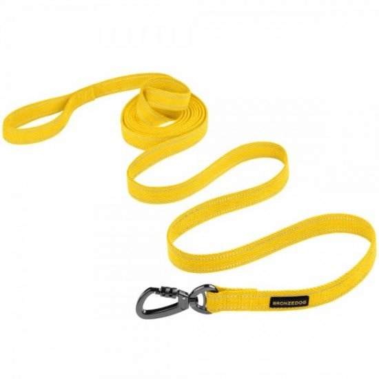 Leash for dogs Bronzedog Сotton Yellow