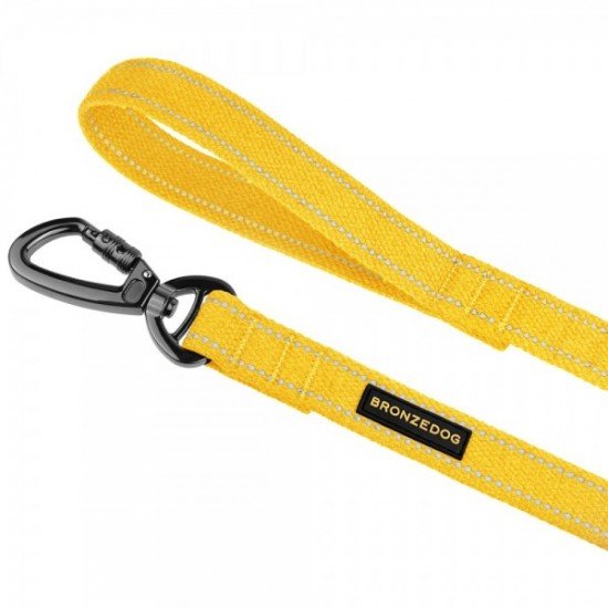 Leash for dogs Bronzedog Сotton Yellow