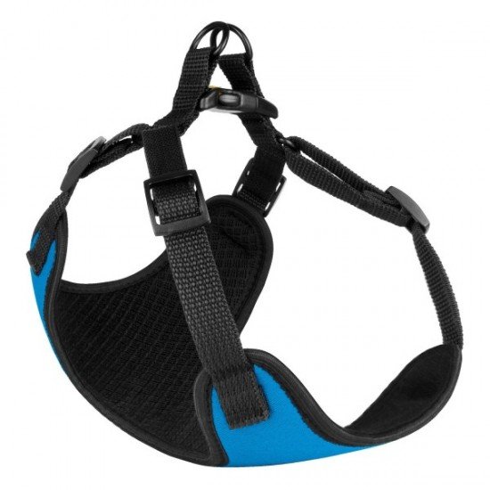 Harness for small breed dogs Bronzedog Sport Neoprene 3D Mesh Blue