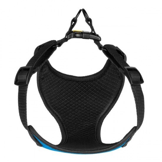 Harness for small breed dogs Bronzedog Sport Neoprene 3D Mesh Blue