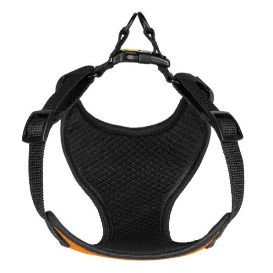 Harness for small breed dogs Bronzedog Sport Neoprene 3D Mesh Orange