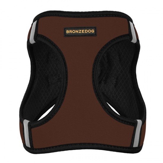 Harness for Dogs Bronzedog Sport Vest Neoprene 3D mesh Brown