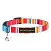 Collar for cat Bronzedog Urban West Nylon Plastic Buckle and Bell Red