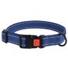 Collar for Dogs Bronzedog Cotton Reflective Tarpaulin Dark Blue