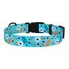 Collar for dogs BronzeDog Urban Flowers Nylon Plastic Buckle Menthol