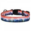 Collar for dogs BronzeDog Urban Travel Nylon Plastic Buckle Mountains