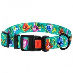 Collar for dogs BronzeDog Urban Folk Nylon Plastic Buckle Menthol