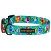 Collar for dogs BronzeDog Urban Folk Nylon Plastic Buckle Menthol