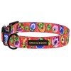 Collar for dogs BronzeDog Urban Folk Nylon Plastic Buckle Coral