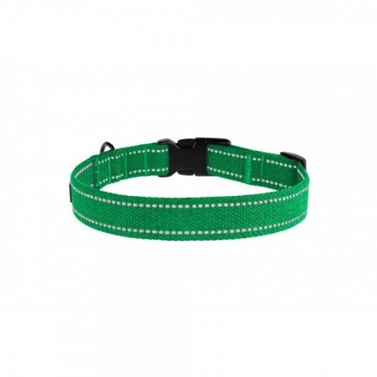 Collar for Dogs Bronzedog Cotton Reflective Tarpaulin Emerald