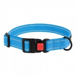 Collar for Dogs Bronzedog Cotton Reflective Tarpaulin Blue