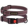 Collar for Dogs Bronzedog Cotton Reflective Tarpaulin Cherry