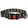 Collar for dogs BronzeDog Urban Masks Nylon Plastic Buckle Black