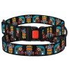 Collar for dogs BronzeDog Urban Masks Nylon Plastic Buckle Black