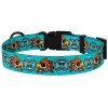 Collar for dogs BronzeDog Urban Masks Nylon Plastic Buckle Menthol