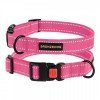 Collar for Dogs Bronzedog Cotton Reflective Tarpaulin Pink