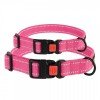 Collar for Dogs Bronzedog Cotton Reflective Tarpaulin Pink