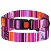 Collar for dogs BronzeDog Urban West nylon plastic buckle Violet