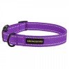 Collar for Dogs Bronzedog Cotton Reflective Tarpaulin Violet