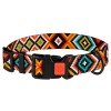 Collar for dogs BronzeDog Urban Hutsulsky nylon plastic buckle Orange