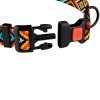 Collar for dogs BronzeDog Urban Hutsulsky nylon plastic buckle Orange