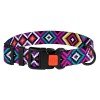 Collar for dogs BronzeDog Urban Hutsulsky Nylon Plastic Buckle Violet