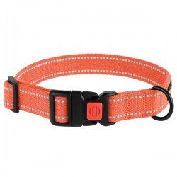 Collar for Dogs Bronzedog Cotton Reflective Tarpaulin Orange Collar for Dogs Bronzedog Cotton Reflective Tarpaulin Orange