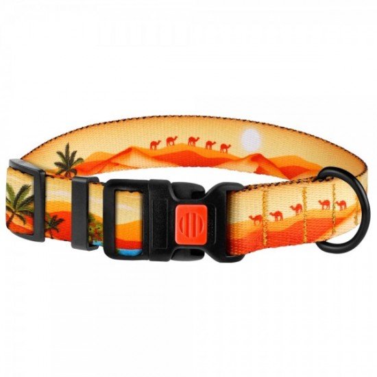 Collar for dogs BronzeDog Urban Travel Nylon Plastic Buckle Desert