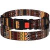 Collar for dogs BronzeDog Urban Ethnic Nylon Plastic Buckle Orange