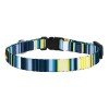 Collar for cat Bronzedog Urban West Nylon Plastic Buckle and Bell Lettuce Dark Blue