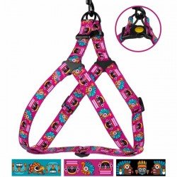 Breastplates for dogs BronzeDog Urban Masks Nylon Pink Breastplates for dogs BronzeDog Urban Masks Nylon Pink