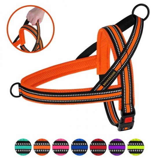 Breastplates for dogs BronzeDog Mesh Scandinavian Orange Breastplates for dogs BronzeDog Mesh Scandinavian Orange