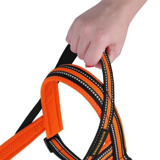 Breastplates for dogs BronzeDog Mesh Scandinavian Orange Breastplates for dogs BronzeDog Mesh Scandinavian Orange