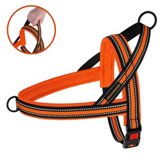 Breastplates for dogs BronzeDog Mesh Scandinavian Orange Breastplates for dogs BronzeDog Mesh Scandinavian Orange