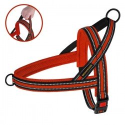 Breastplates for dogs BronzeDog Mesh Scandinavian Red