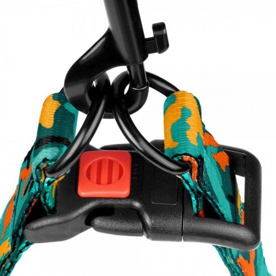 Breastplates for dogs BronzeDog Urban Camo Nylon Green