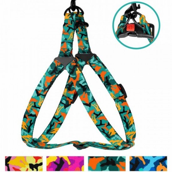 Breastplates for dogs BronzeDog Urban Camo Nylon Green