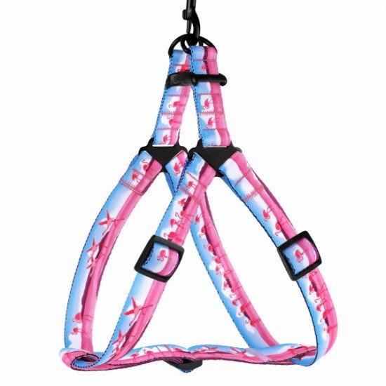 Breastplates for dogs BronzeDog Urban Travel Nylon Flamingo